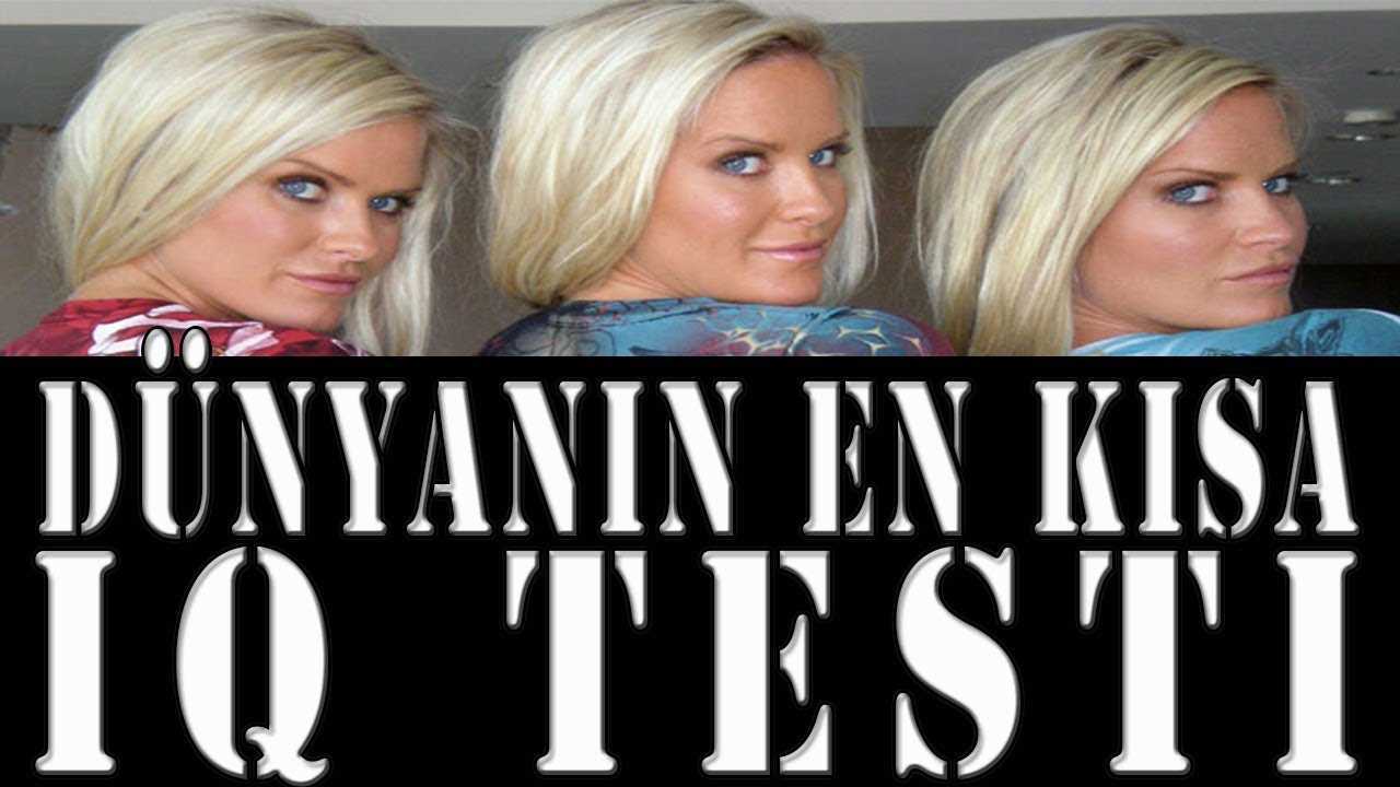Dünya’nın En Kısa IQ TESTİ 3 SORU! Wechsler IQ Test