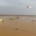 Çölde İnanılmaz Yağmur! Suudi Arabistan Tihma Al Baha korkunç sel baskını!